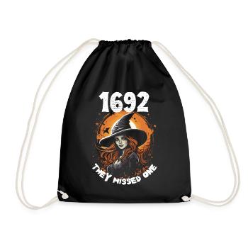 Salem Witch 1692 - Design magique d’Halloween - Sac de sport léger - noir - Devant