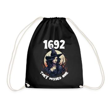 Magisches Halloween Salem 1692 Hexe Design Frauen - Turnbeutel - Schwarz - Vorne