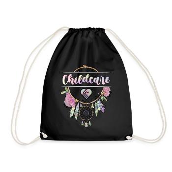 Childcare Worker Childcare Nursery School Teacher - Drawstring Bag - black - Front