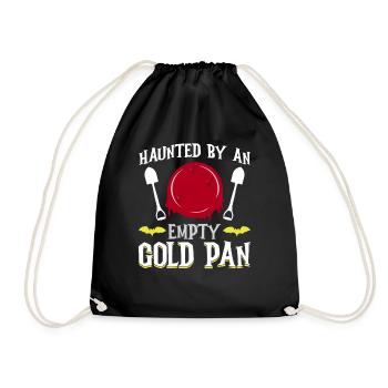 Hanté par une casserole d’or vide - orpaillage - Sac de sport léger - noir - Devant