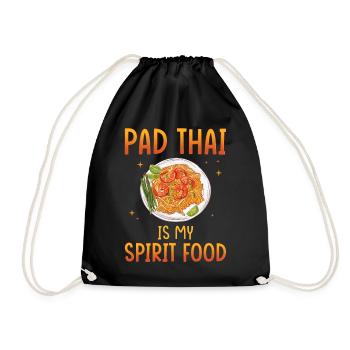 Pad Thai is my favorite dish - Drawstring Bag - black - Front