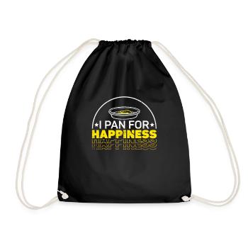 Je cherche le bonheur - orpaillage, prospection d’or - Sac de sport léger - noir - Devant