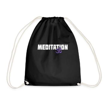 Méditation - Sac de sport léger - noir - Devant