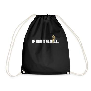 Football américain - Sac de sport léger - noir - Devant