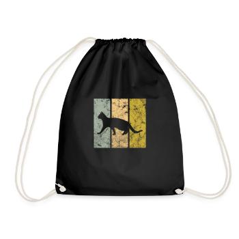 Chat - Sac de sport léger - noir - Devant