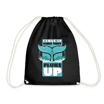 J’adore quand ils ratissent les cétacés cachalots - Sac de sport léger - noir - Devant