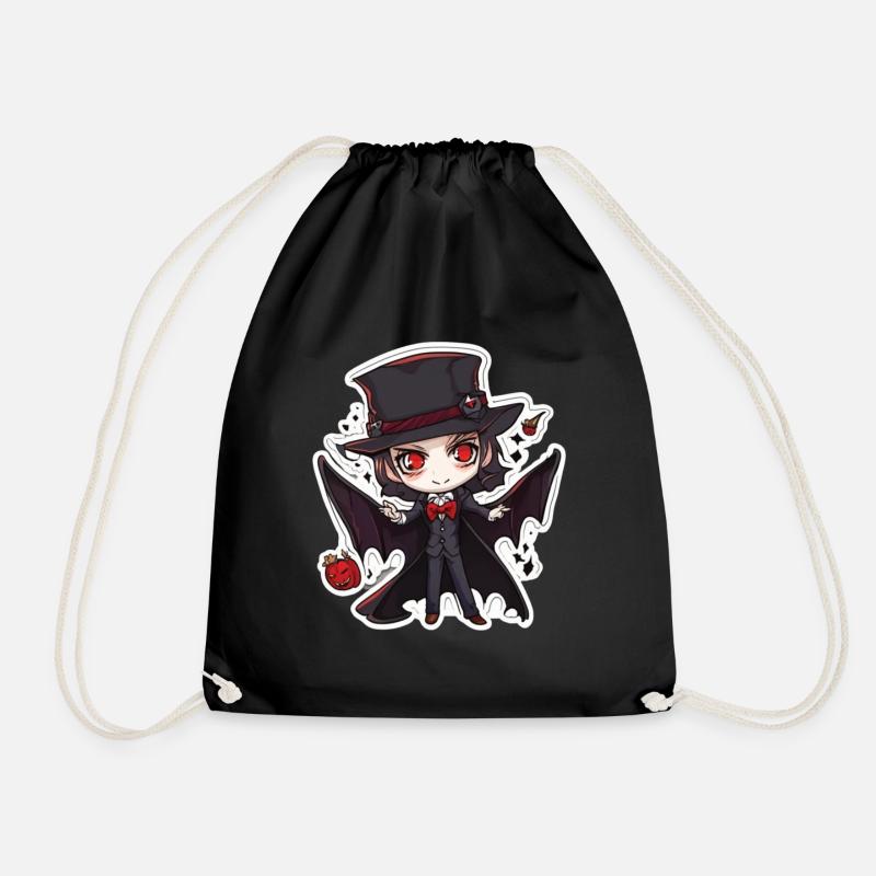 Vampir Vampire Vampir Halloween Vampir Kostüm - Turnbeutel - Schwarz