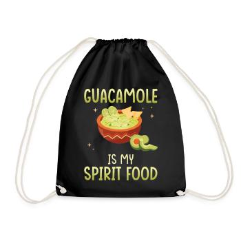Guacamole is my favorite dish - Drawstring Bag - black - Front