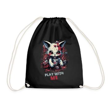 Halloween cat style - creepy for your wardrobe - Drawstring Bag - black - Front