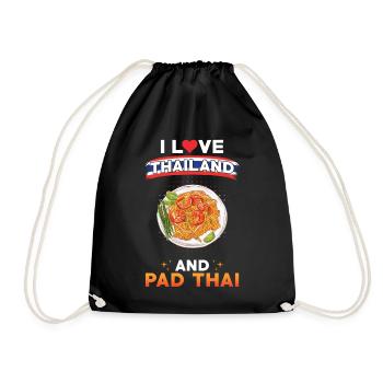 Pad Thai Thailand Thai Cuisine - Drawstring Bag - black - Front