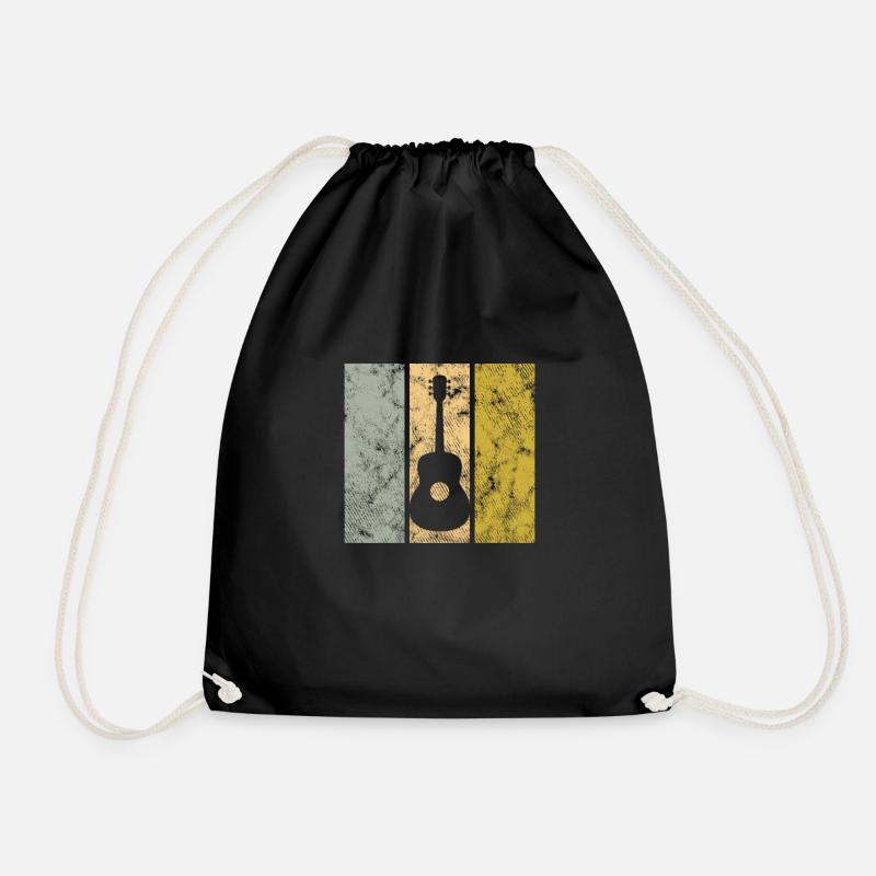 Gitarre - Turnbeutel - Schwarz