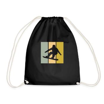 Planche à neige - Sac de sport léger - noir - Devant