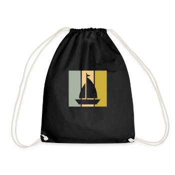 Sailing - Turnbeutel - Schwarz - Vorne