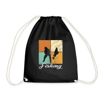 Angling - Drawstring Bag - black - Front