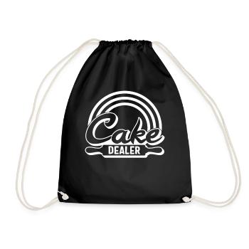 Chemise de pâtisserie, Cake Dealer Rainbow Rolling Pin - Sac de sport léger - noir - Devant