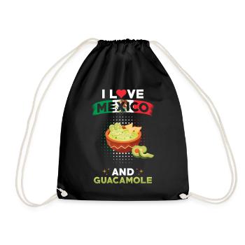 Guacamole Mexico Mexican - Drawstring Bag - black - Front