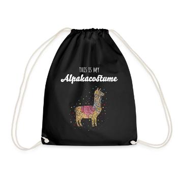 Carnival Carnival Confetti Alpaca Costume Replacement - Drawstring Bag - black - Front