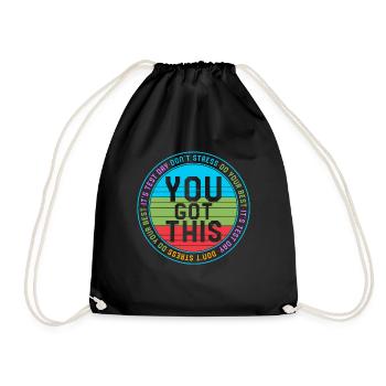 Chemise de jour de test, jour de test C’est le jour du test que vous avez - Sac de sport léger - noir - Devant