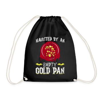 Hanté par une casserole d’or vide - orpaillage - Sac de sport léger - noir - Devant