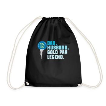 Père. Mari. Légende de l’orpaillage. - Sac de sport léger - noir - Devant