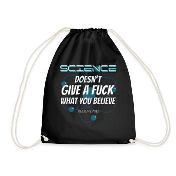 La science n’en a rien à foutre de ce que vous croyez - Sac de sport léger - noir - Devant