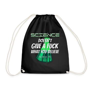 La science n’en a rien à foutre de ce que vous croyez - Sac de sport léger - noir - Devant