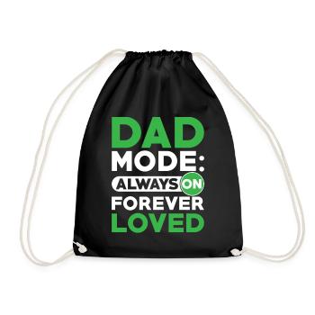Papa-modus Am „father Love“-vatertag - Turnbeutel - Schwarz - Vorne