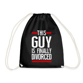 Happy Divorce Party This Guy Is - Turnbeutel - Schwarz - Vorne
