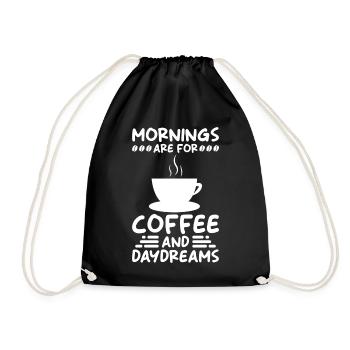 Café Caféine Arôme de café - Sac de sport léger - noir - Devant