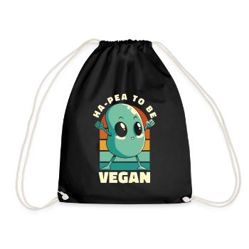Ha-Pea sera végétalien végétalien végétalien - Sac de sport léger - noir - Devant