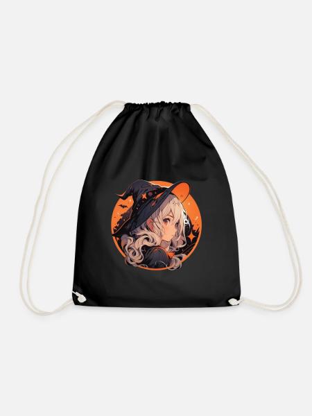 Witch Witch Witch Halloween Witch Outfit - Drawstring Bag - black
