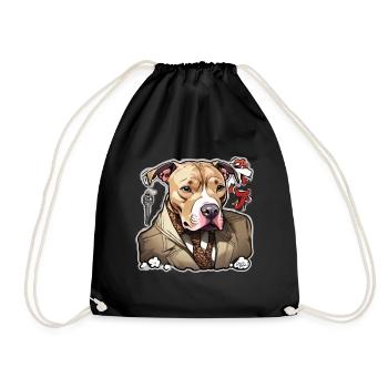 Pitbull Pitbull Chien Pitbull Vêtements Pitbulls - Sac de sport léger - noir - Devant