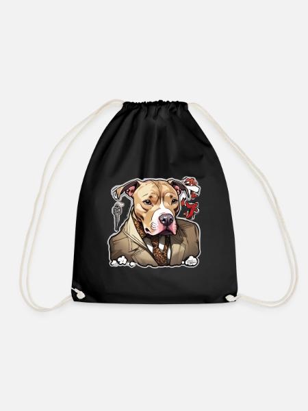 Pitbull Pitbull Hund Pitbull Kleidung Pitbulls - Turnbeutel - Schwarz