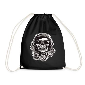 Totenkopf Totenschädel Skulls Skull - Drawstring Bag - black - Front