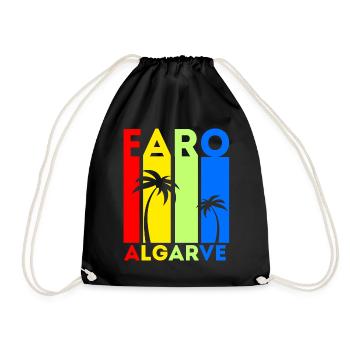 Faro Algarve Portugal Holiday Idea - Drawstring Bag - black - Front