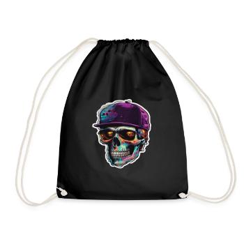 Crâne Lunettes de soleil Crânes Crânes Crânes Crânes Crânes - Sac de sport léger - noir - Devant