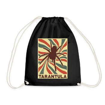 Tarantula Retro Vintage - Drawstring Bag - black - Front