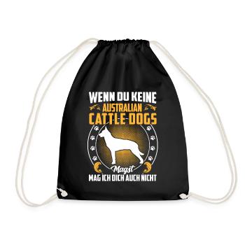Dislike Australian Cattle Dog - Drawstring Bag - black - Front