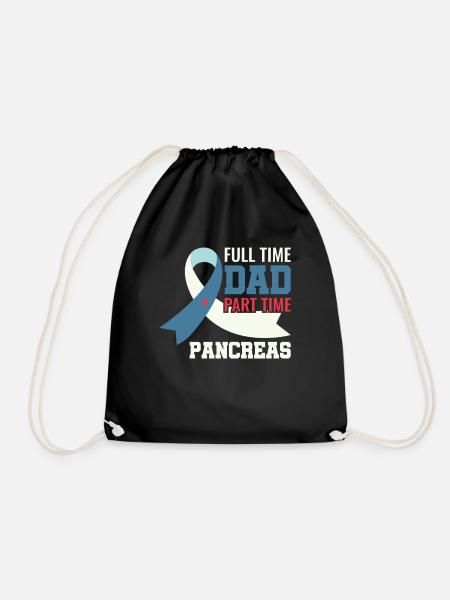 Full Time Dad Part Time Pancreas - Diabetiker Typ - Sportstaske - sort