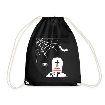 Happy Halloween - Drawstring Bag - black - Front