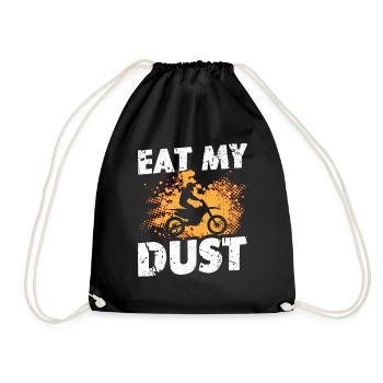 Drôle de dire Mange ma moto hors route de poussière - Sac de sport léger - noir - Devant