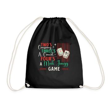 Mahjong Two’s Company Three’s A Crowd Game Night - Sac de sport léger - noir - Devant