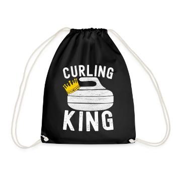 Joueurs de curling - Sac de sport léger - noir - Devant