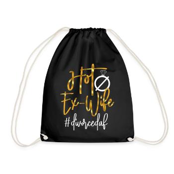 Happy Divorce Party Hot Ex-Wife - Drawstring Bag - black - Front
