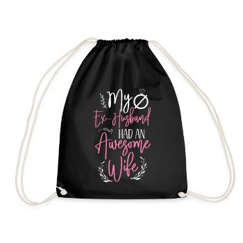 Joyeux divorce Party Mon ex mari - Sac de sport léger - noir - Devant