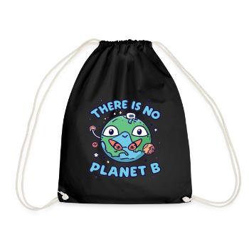 Environment Earth Planet Earth Environmental Protection - Drawstring Bag - black - Front