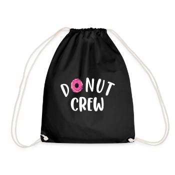 Donut Crew - Pour les hommes Femmes Enfants Donut Squad Lover - Sac de sport léger - noir - Devant