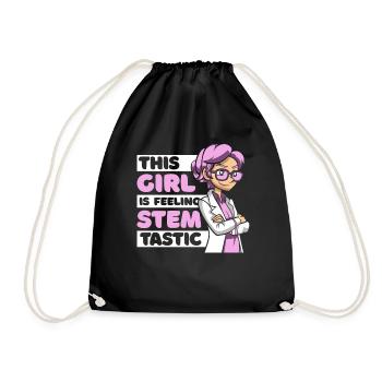 Cette fille se sent Stemtastic STEM Scientist - Sac de sport léger - noir - Devant
