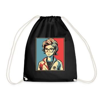 Steminist Portriat Scientifique STEM Responsabiliser - Sac de sport léger - noir - Devant