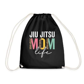 Jiu Jitsu Mom Life Funny Mom Leopard Jiu Jitsu - Sac de sport léger - noir - Devant